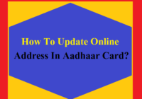How To Update Online Address In Aadhaar Card?